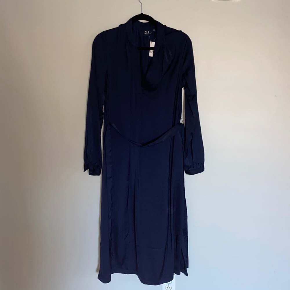 Gap wrap tea length wrap dress